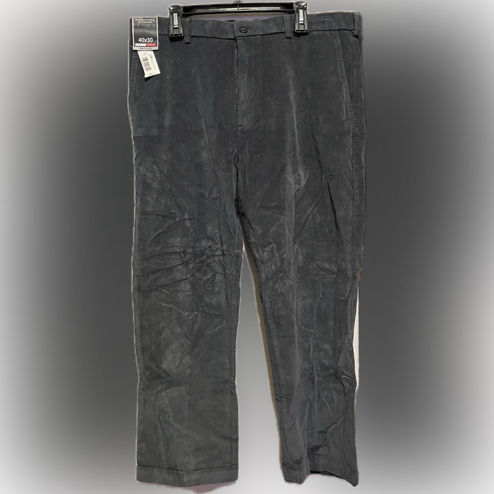 Roundtree & Yorke Men"s Pants Blusmoke Size 40x30 NWT